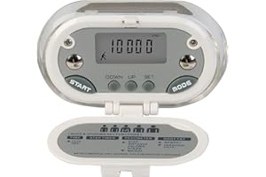 SmartHeart Multifunction Pedometer, Silver, 1 Count