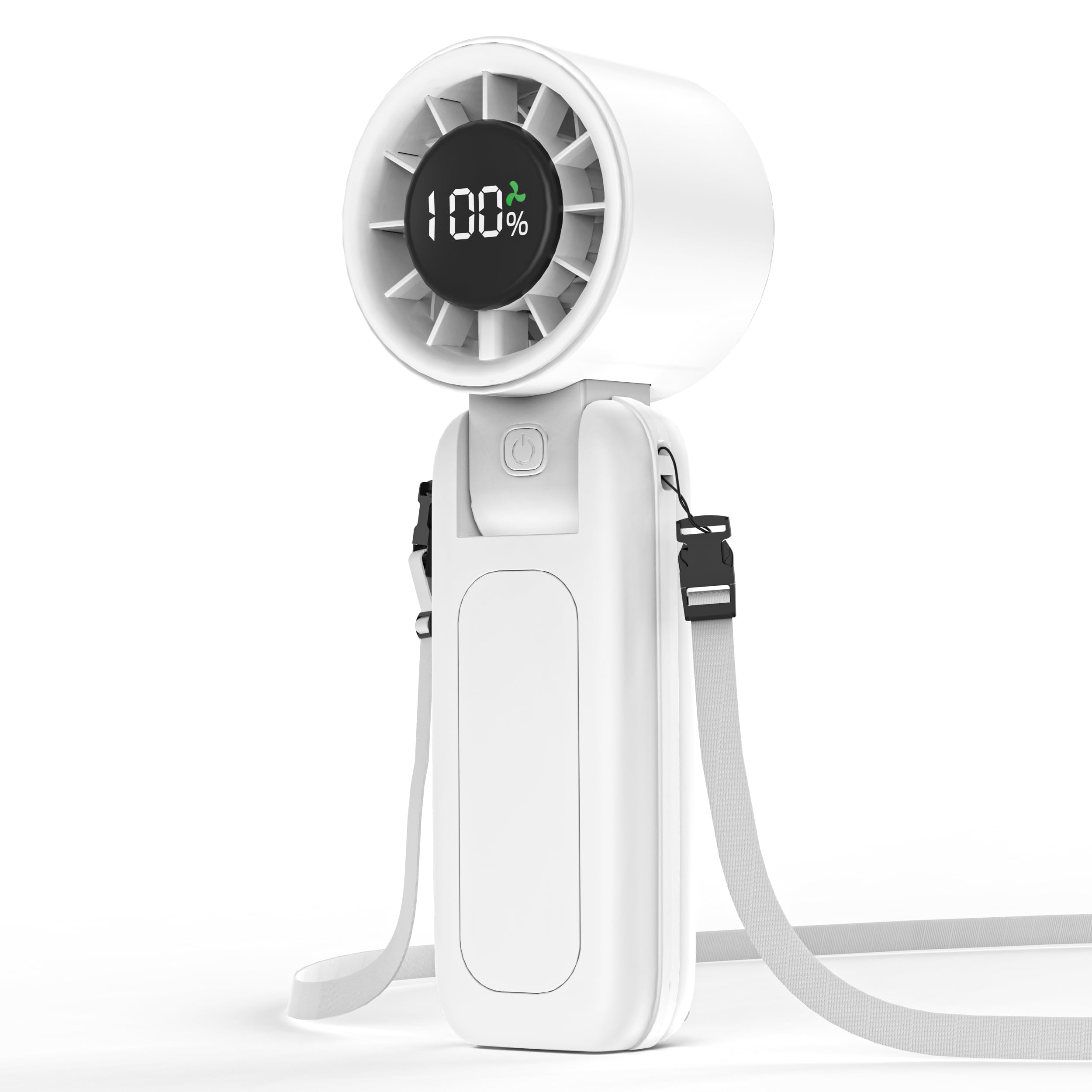 Photo 1 of 4 in 1 Portable Handheld Turbo Fan, 9000RPM High-Speed Mini, 180° Foldable, 1-100 Speeds, Up to 15H Use, 5000mAh Battery, Powerful Personal Cooling, Hand Held Fan for Travel, Indoor & Outdoor