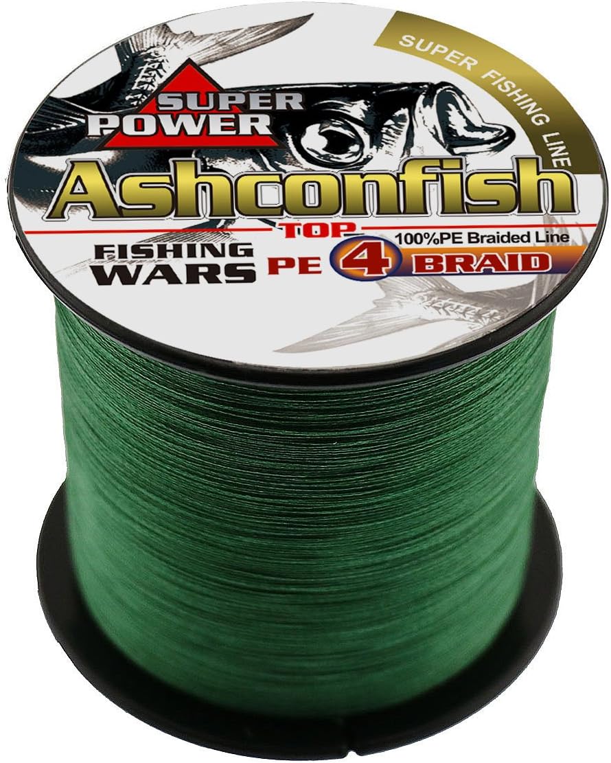 Ashconfish Braided Fishing Line4 Strands Super Strong PE