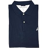Nautica Men's Slim Fit Short Sleeve Solid Cotton Pique Polo Shirt