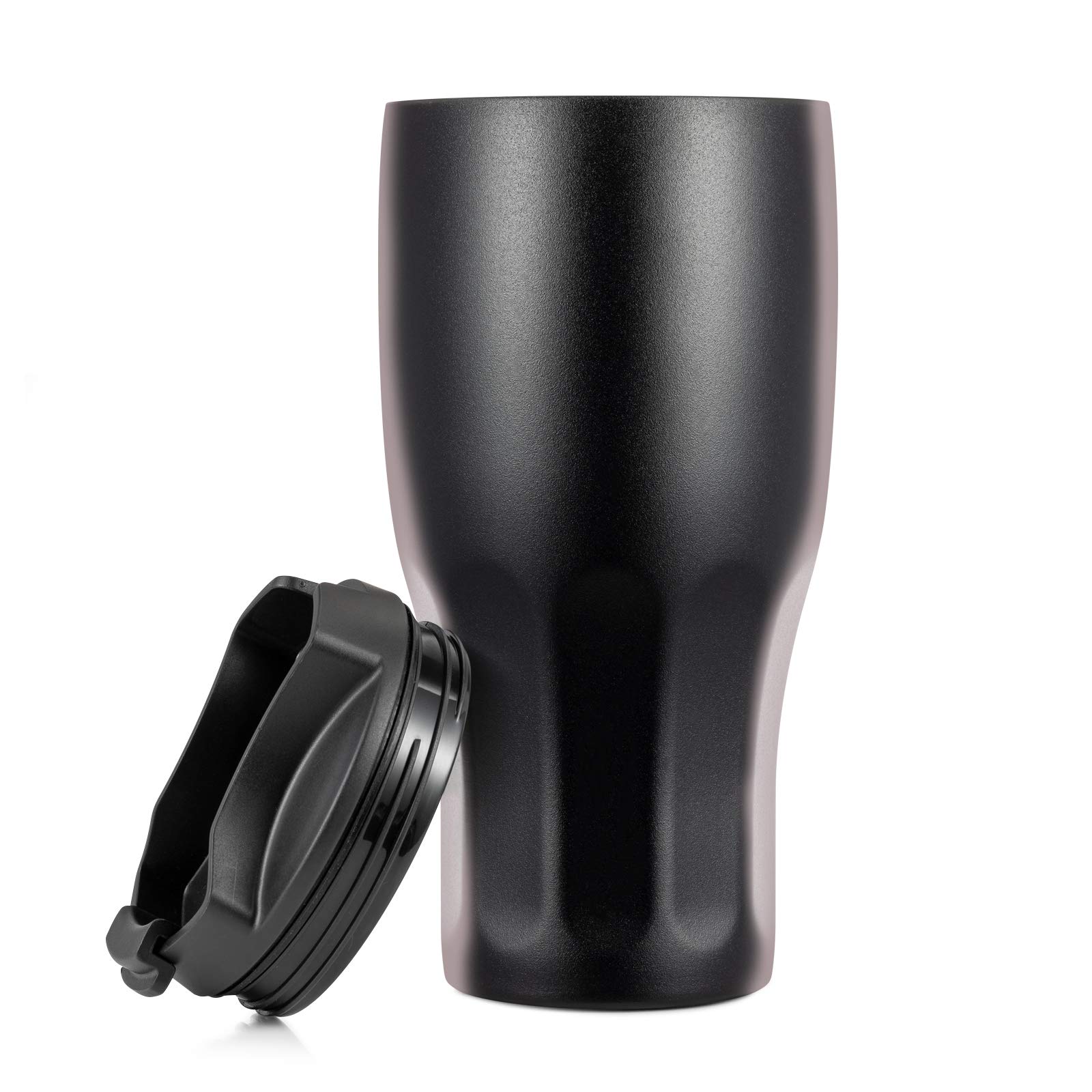 MEWAY 30oz Tumblers with Lid,Set of 1,Insulated Stainless Steel Travel Tumbler Coffee Mug,Household Double-Layer Coffee Cup, Office/New Coffee Mug (Black,1)