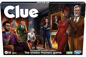 Clue Board Game for Ages 8 and Up, Reimagined Clue Game for 2-6 Players, Mystery, Detective, Family Games for Kids and Adults