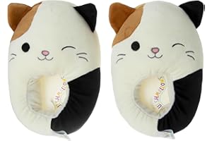 Squishmallows Slippers Plush Lightweight Warm Comfort Soft Aline Slipper House Shoes for Kids and Adults (sizes 11-1 Little Kid / 2-5 Big Kid / 5-10 Adult)