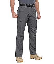 Zoofly Mens Tactical Pants Elastic Waist Water