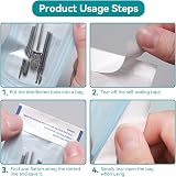 Agatige 200Pcs Self Sealing Sterilization Pouches 57x130mm Autoclave Bags view 6