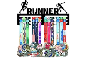 Resama Medal Hanger Holder Display Wall Rack Frame Shelf-Medal Hanger Awards Ribbon Soccer,Gymnastics,Holder Display Rack for 60 Medals