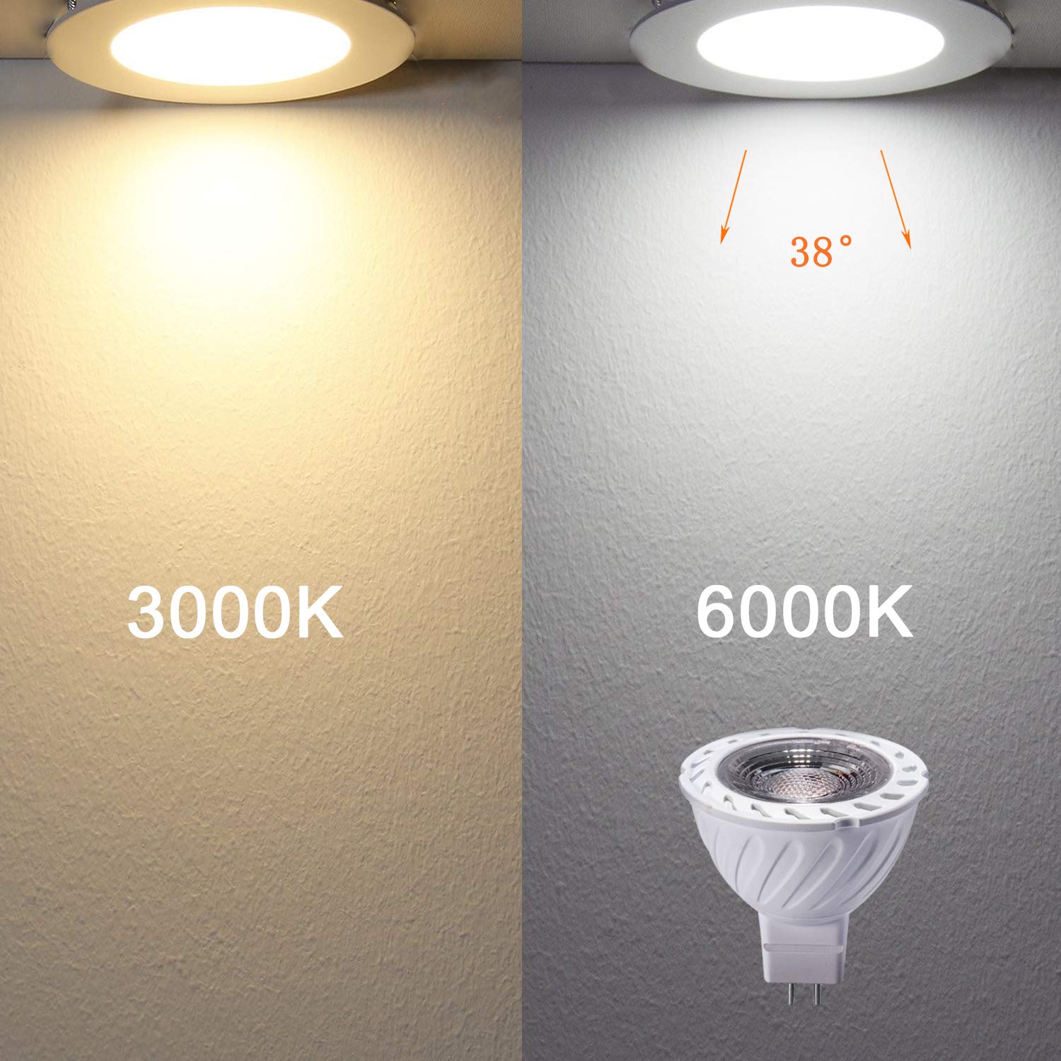 Bombilla Led Equivalente A Halogeno De 50w