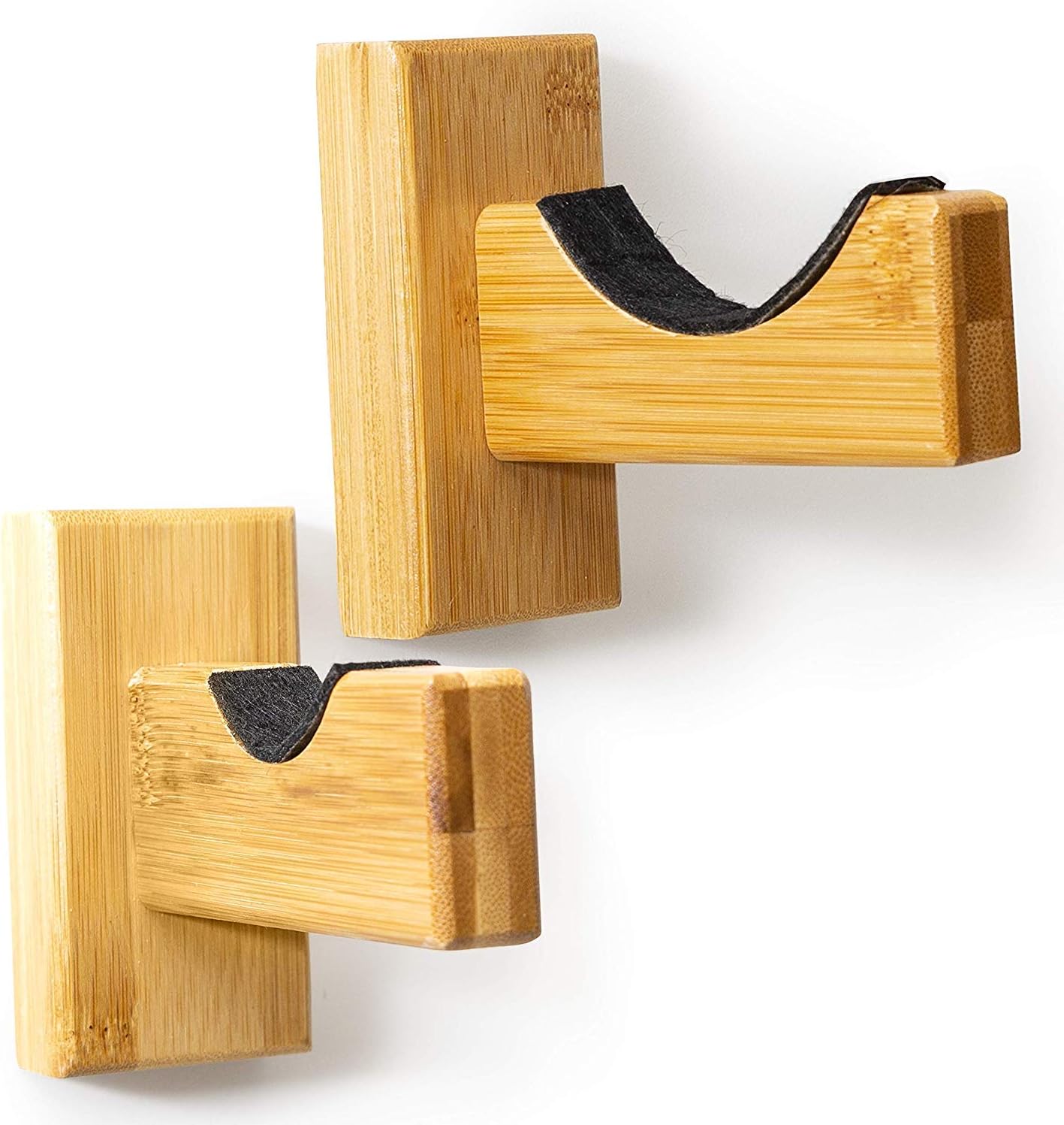 Cypress Sunrise Baseball Bat Display Case Wall Mount Horizontal Rack Brackets Hanger Holder I Bamboo Finish I Protective Felt I Hidden Hardware Included I Easy Installation