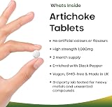 New Leaf Artichoke Extract Tablets 120 x 1000mg Black Pepper 5% Cynarin UK view 2