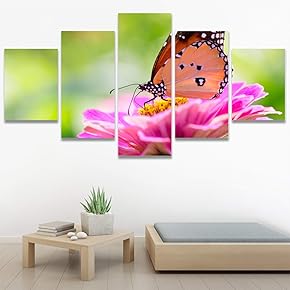 SIGNWIN 5 Panel Canvas Wall Art Modern Art...