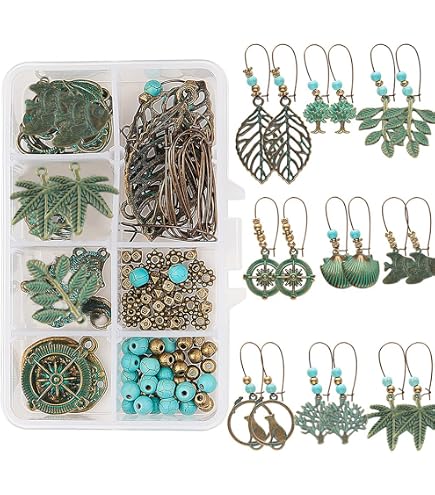 SUNNYCLUE 10 Pairs Retro Ocean Theme Earring Making India