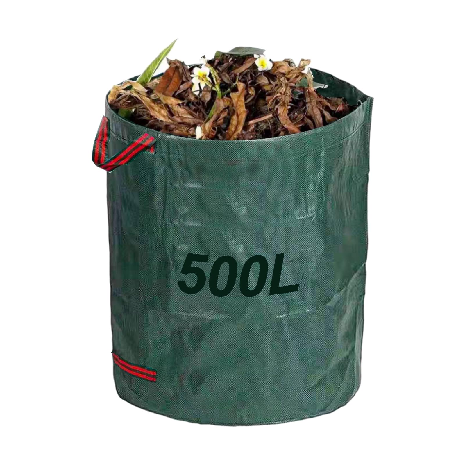 ASelected Heavy Duty Garden Waste Bags With Handles(500 Litre),Large, Reusable And Industrial Fabric Garden Sack For Collecting Garden Waste,Plant Leaf Trash Debris, Plant Waste Grass And Leaves