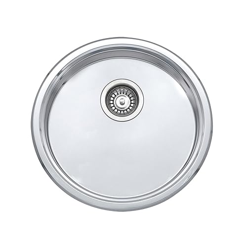 JASS FERRY 145mm Depth Drainer Stainless Steel Round Bowl Kitchen Sink