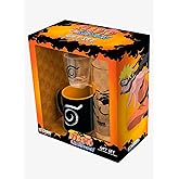 ABYSTYLE Drinkware Gift Set Naruto Shippuden 3-Piece Glass, Shot Glass & Espresso Mug Set