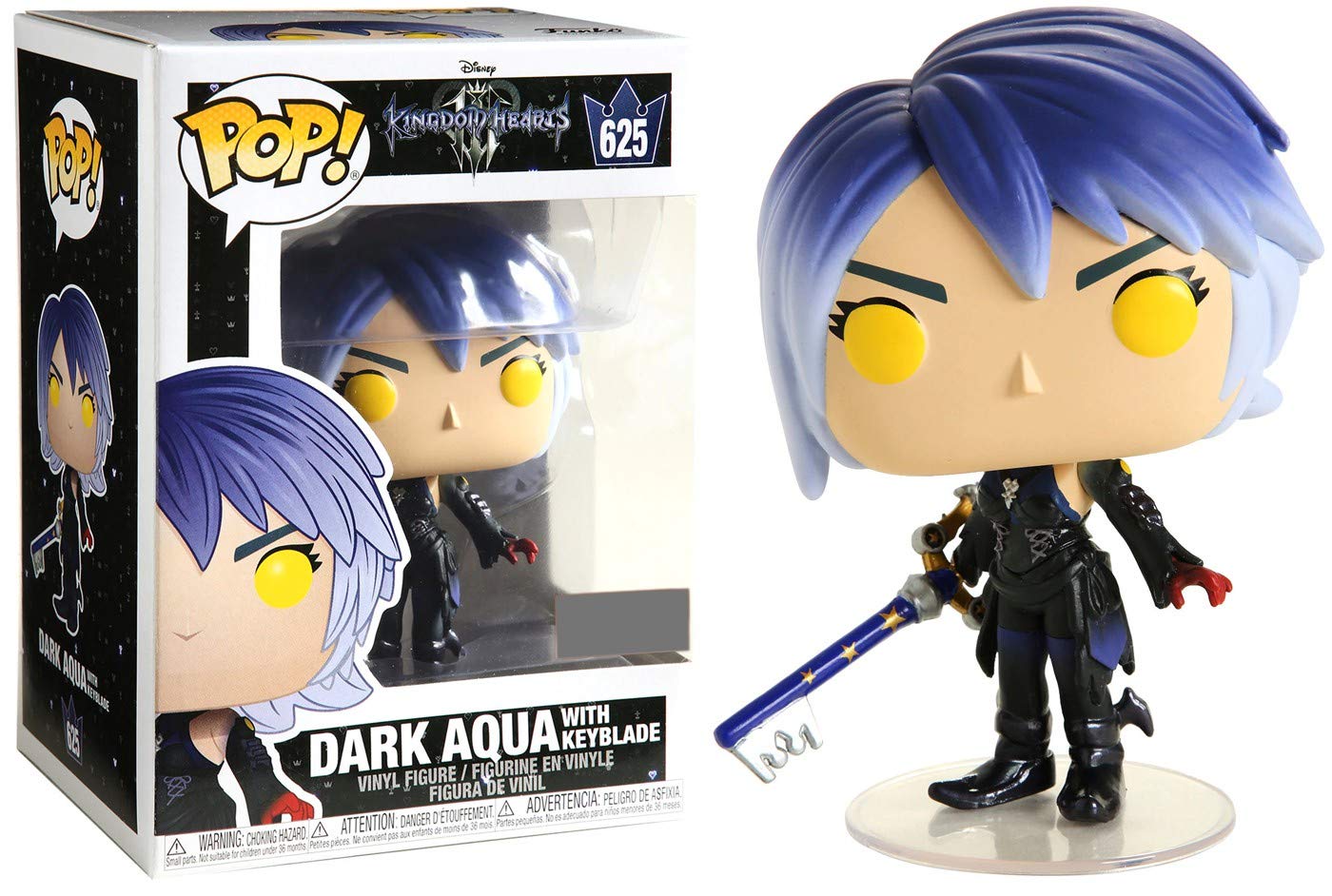 Funko POP Kingdom Hearts III 625 - Dark Aqua with Keyblade Special Edition