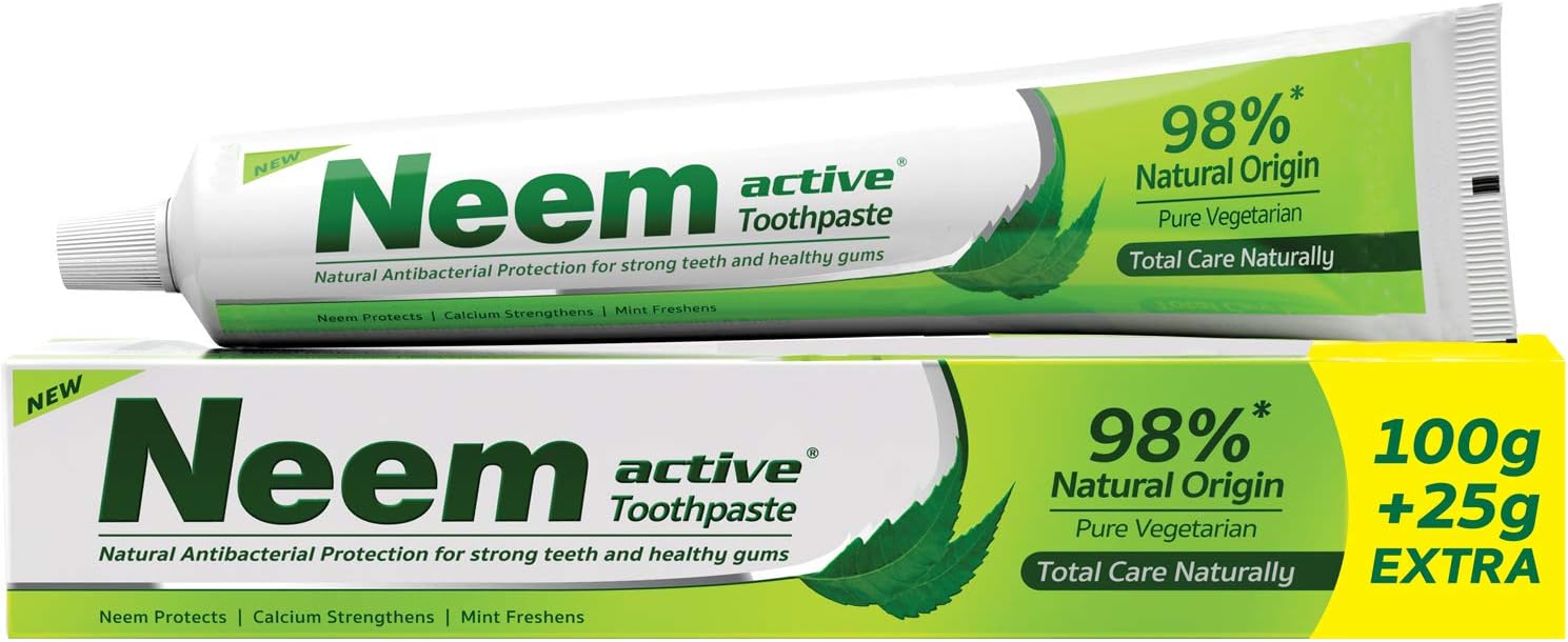Neem Active Toothpaste, 100g + 25g Extra