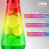 Lava Lamp Rainbow 2179 Hand Painted Globe White Wax 14.5 Inch Lamp view 2