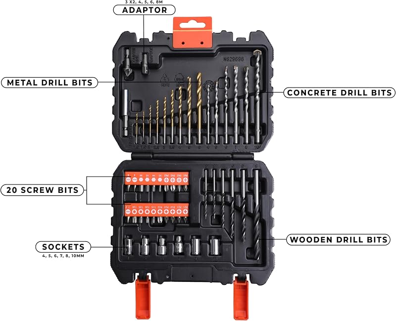50-teiliges Bohrer- und Schrauberbit-Set, A7188-XJ