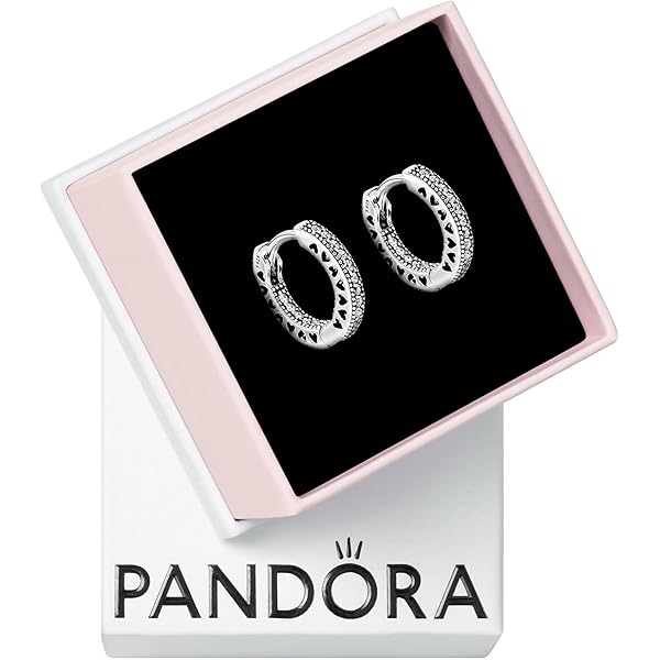 アクセサリー Kanon Amazon.com: PANDORA Sparkle & Hearts Hoop Earrings - Elegant