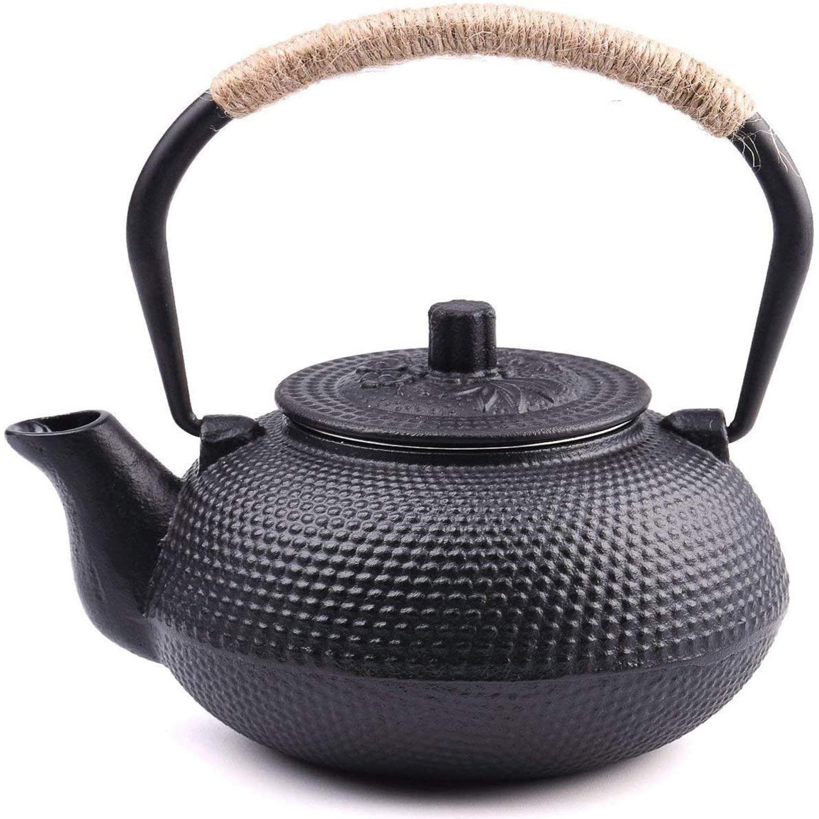 Photo 1 of suyika Japanese Tetsubin Cast Iron Teapot Tea Kettle pot with Stainless Steel Infuser for Stovetop Safe Coated with Enameled Interior 22 oz/650 ml