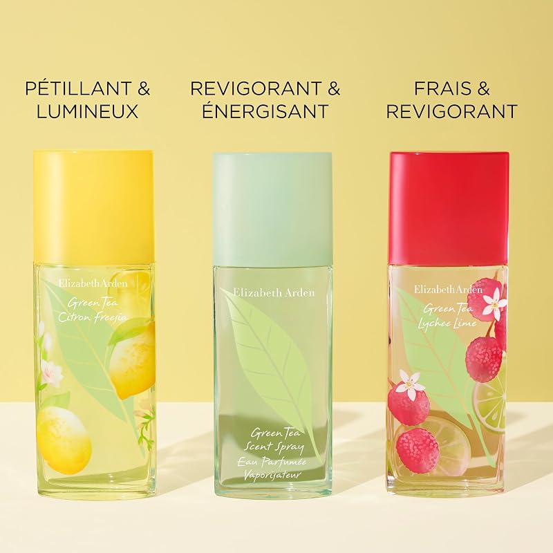 - Green Tea Lychee Lime – Eau de Toilette Femme Vaporisateur – Senteur Fraîche & Fruitée - 100ml