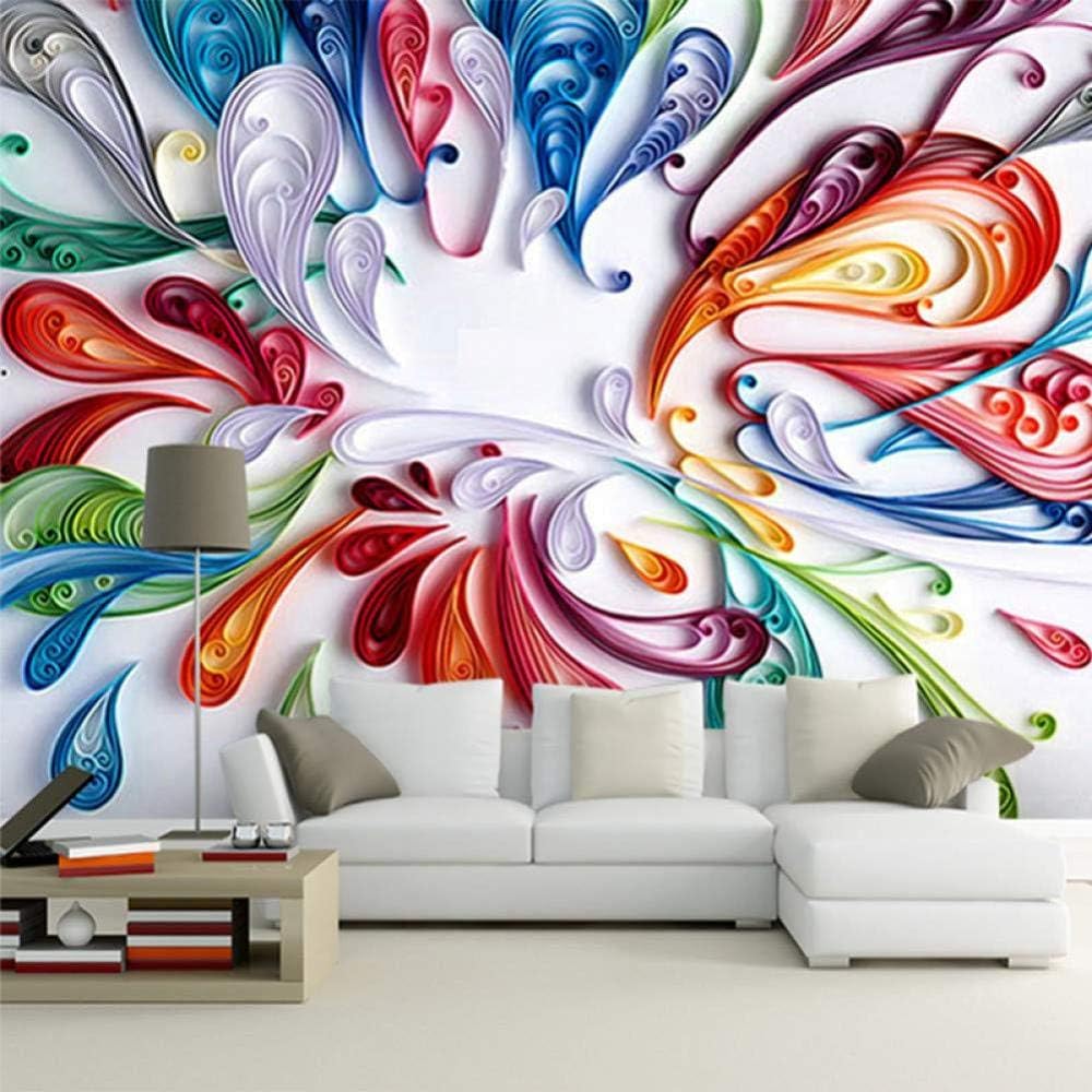 Creativo colorido floral foto papel tapiz 3D paisaje murales hd