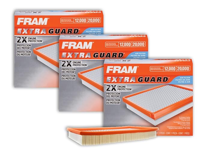 FRAM CA4309 Extra Guard Rigid Panel Air Filter (3 Pack