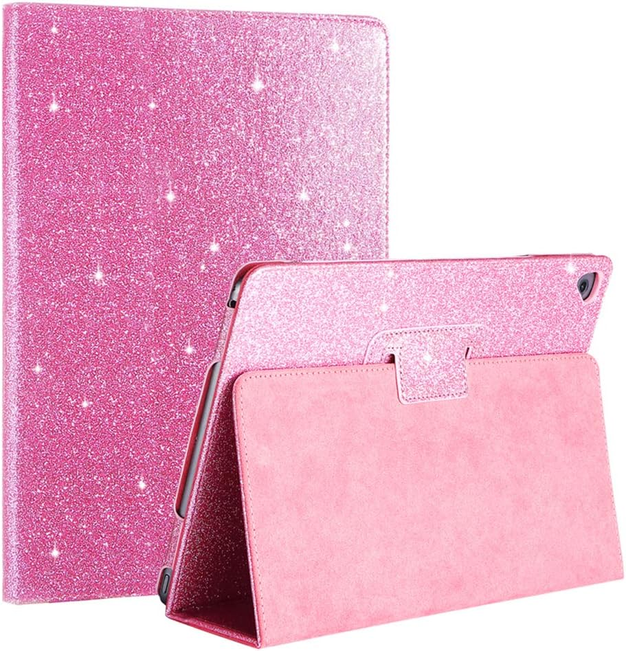 New iPad 5th 2017 / 6th 2018 gen 9.7 inch Glitter Case,FANSONG Bling Sparkle PU Leather Smart Cover Folio Stand Cases for Apple iPad 2018/2017/Air 1/Air 2/Pro 9.7