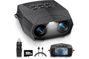 Night Vision Goggles - 5K Night Vision Binoculars for Adults, 5000mAh Rechargeable Infrared Binoculars with 3'' Large Screen,