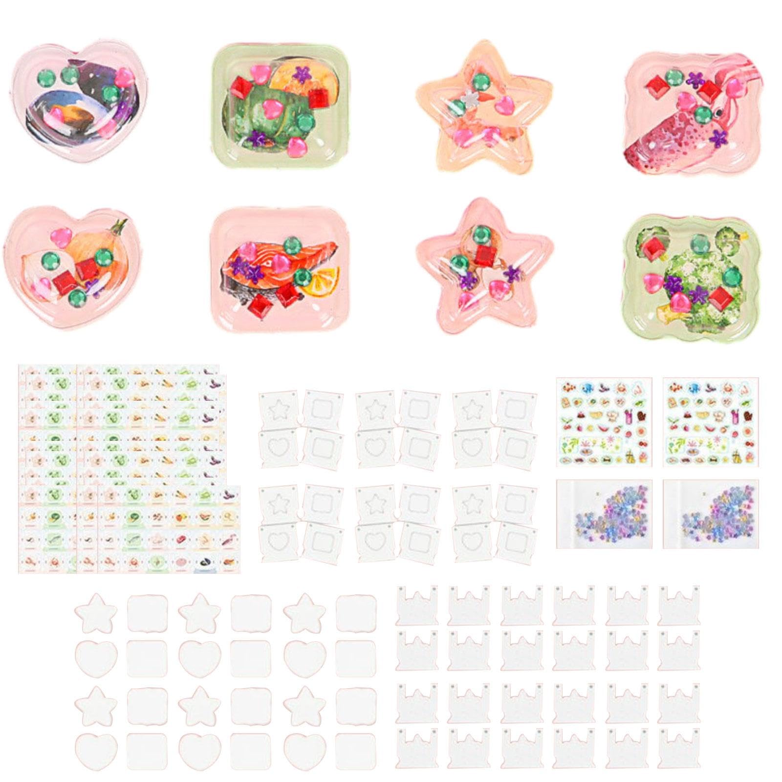 F Fityle DIY Sticker Maker, Children's 3D Stickers Machine, Early Learning Educational Toys, DIY Creative Handbags Toy for Girls (Only Stickers（No Machine）)