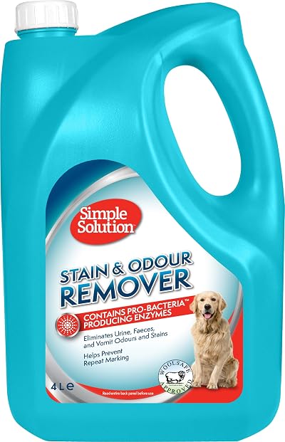 Simple Solution Dog Stain and Odour Remover 4 Litre Enzymatic Pro-Bacteria