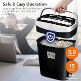 VidaTeco 10-Sheet Cross-Cut Shredder 4x36mm 5L Bin 40min Cool Jam-Proof view 2