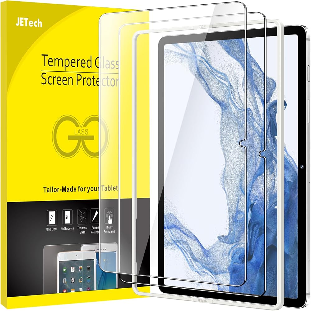 JETECH Screen Protector for Samsung Galaxy Tab S8 Plus / S7 FE 12.4 2-Pack
