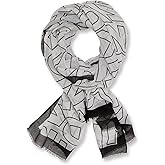 DKNY womens Lightweight Printed Oversized Pashmina Scarf