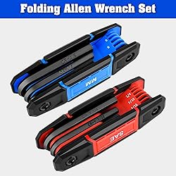 TOOLEAGUE 17Pcs Folding Allen Wrench Set Metric