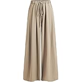 CIDER Palazzo Pants for Women Wide Leg Drawsting Elastic High Waisted Comfy Casual Flowy Pants with Pockets