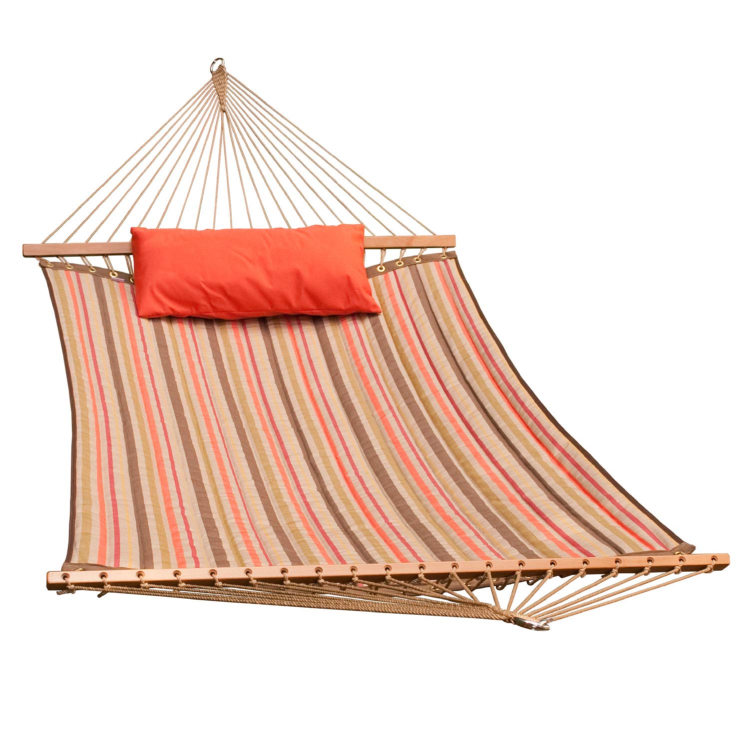 Algoma 2790202203 Reversible Sunbrella Quilted Hammock, 500 lbs. Cap /13' L, Orange