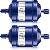 Threlaco 2 Pcs Filter Dryer Ek-083s, 3/8 Filter Dryer for Refrigeration | Flow Filter Drier Heat Pump, Ek-083s Single Liquid Line for Hfc Straight Cool Air Conditioner Heating System from 1 to 5 Ton