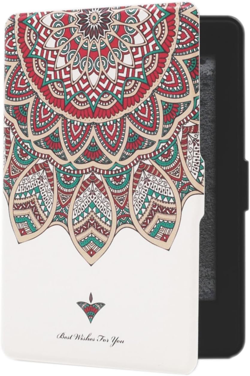 kandouren - Case Cover for Kindle Paperwhite - Totem Art Skin,Lighted Slim Leather Cover with Autowake(Fit 6 inch 6th Generation Paperwhite 2013 2015 2016 2017)