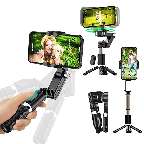 Phone Video Stabilizer Stand Gimbal Stabilizer With Phone Tripod