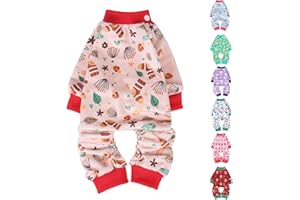 BEAUTYZOO Stretchy Dog Pajamas for Large Sized Dogs,Velvet Soft Spring Summer Dog Clothes for Girl Boy,Collar Adjustable Jumpsuit Pjs Onesies Outfit Cat Jammies,Dachshund French Bulldog Shirt