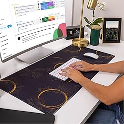 Hapinest Golden Wreath Large Extended Mousepad