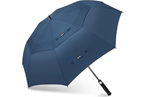 KEYHOT Golf Umbrella Large 51/56/62/68 In, Big Golf Umbrellas Windproof for Rain Heavy Duty Double Canopy, Suitable for Push Cart