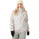 Roxy Women's High Ridge Hoodie Snowboard Jacket – 10k Waterproof, Insulated Ski Jacket