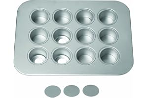 Chicago Metallic 12-Cup Mini-Cheesecake Pan, 14-Inch-by-10.75-Inch