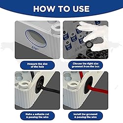 Rubber Grommet kit- Pack of 190 in 2 Types of