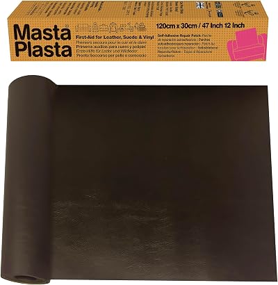 MastaPlasta The Original All-in-One Leather Repair Kit Dark Brown 120x30cm