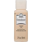 FolkArt Outdoor Acrylic Paint in Assorted Colors (2 Ounce), 1620 Linen