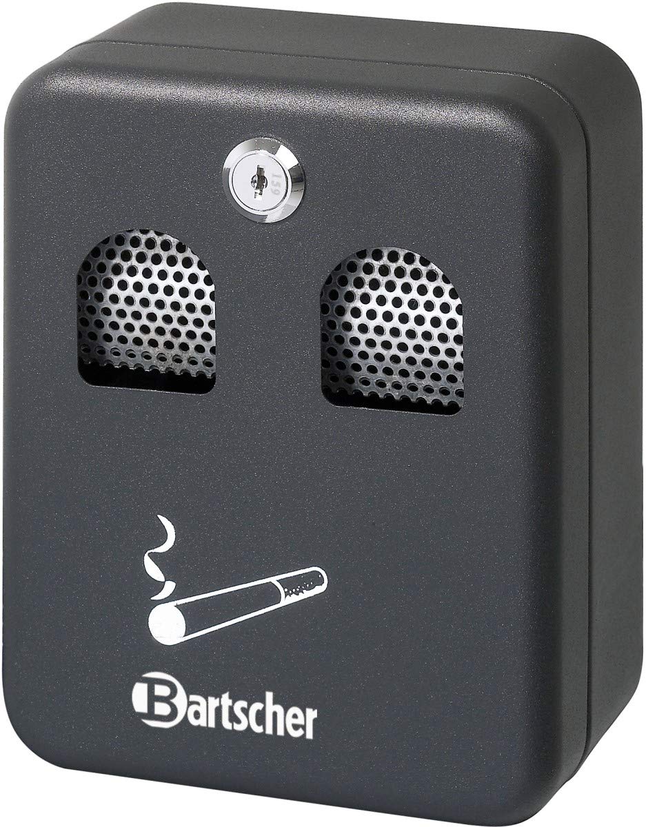 Wall-mounted ashtray, black - Bartscher 860000