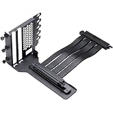 Phanteks (PH-VGPUKT4.0_03R) Gen4 Vertical GPU Bracket, 220mm Flat Line PCI-E Gen4 x16 Riser Cable Kit (Black)